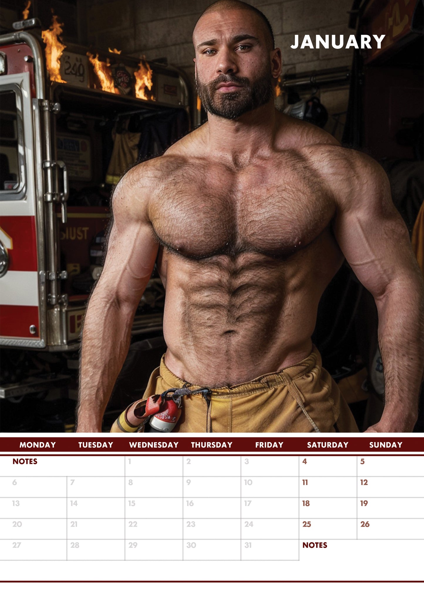 Firemen Calendar 2025