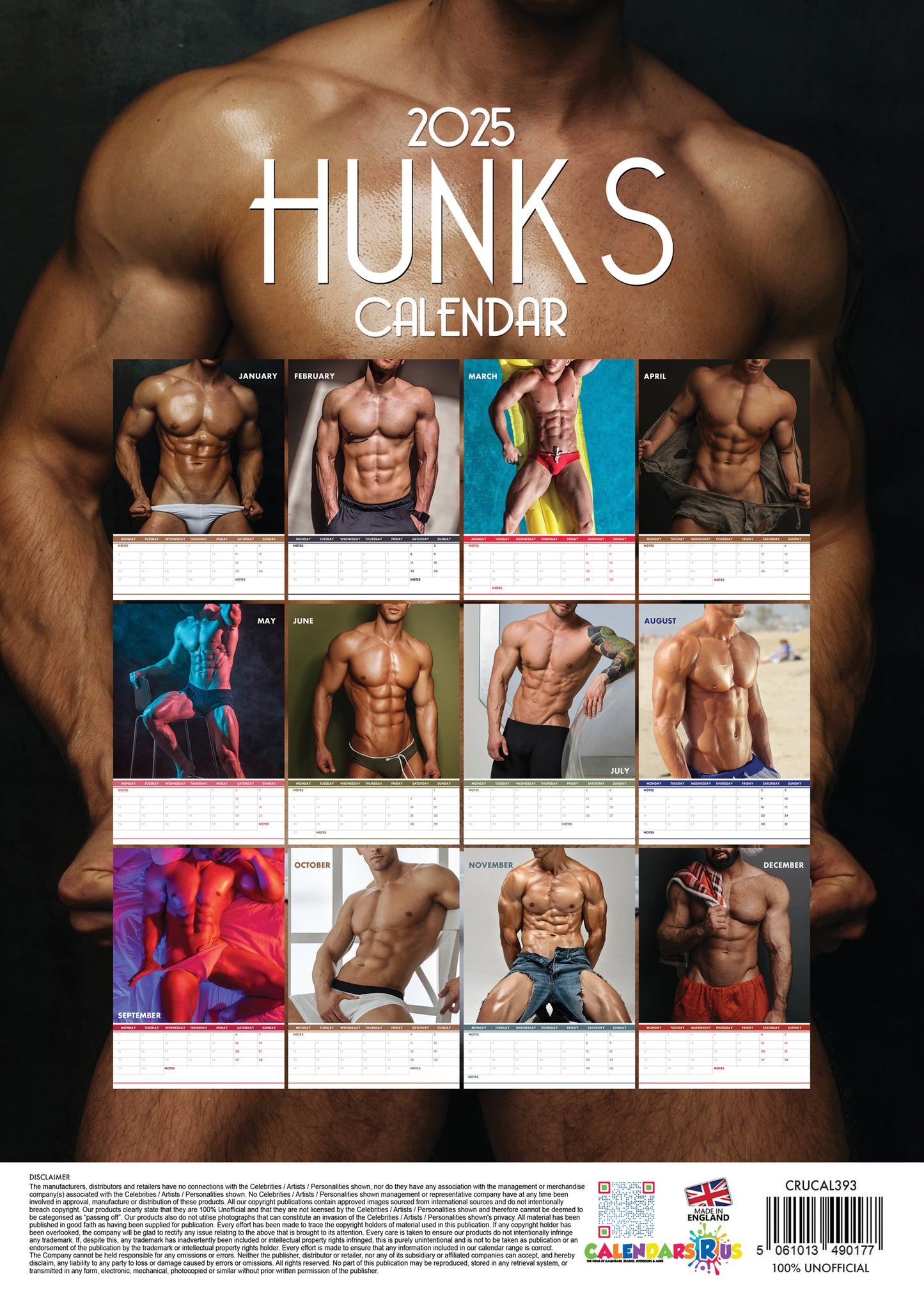 Hunks Calendar 2025