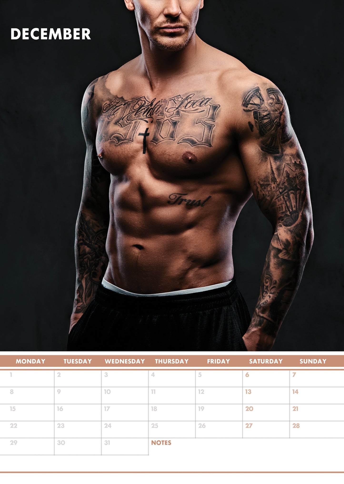 Tatts (Male) Calendar 2025