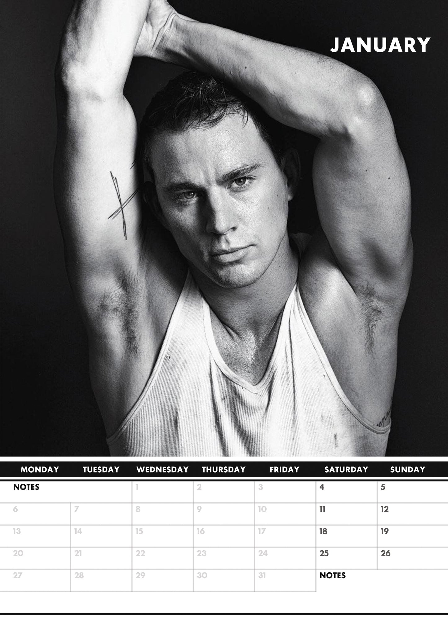 Channing Tatum Calendar & Postcards 2025