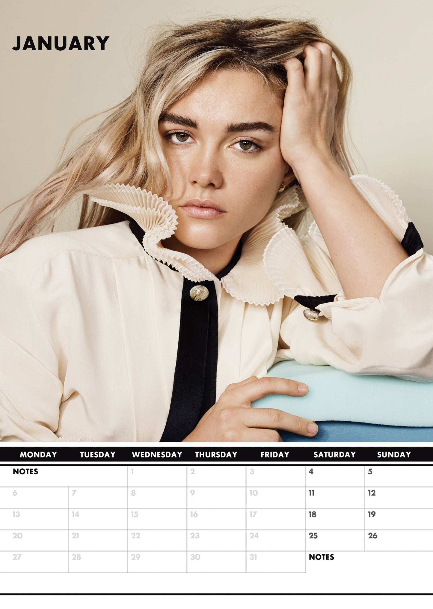 Florence Pugh Calendar & Postcards 2025