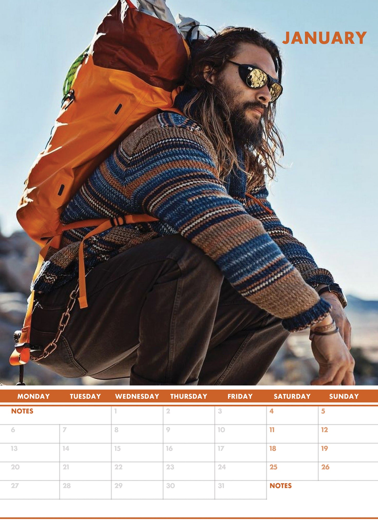 Jason Momoa Calendar & Postcards 2025