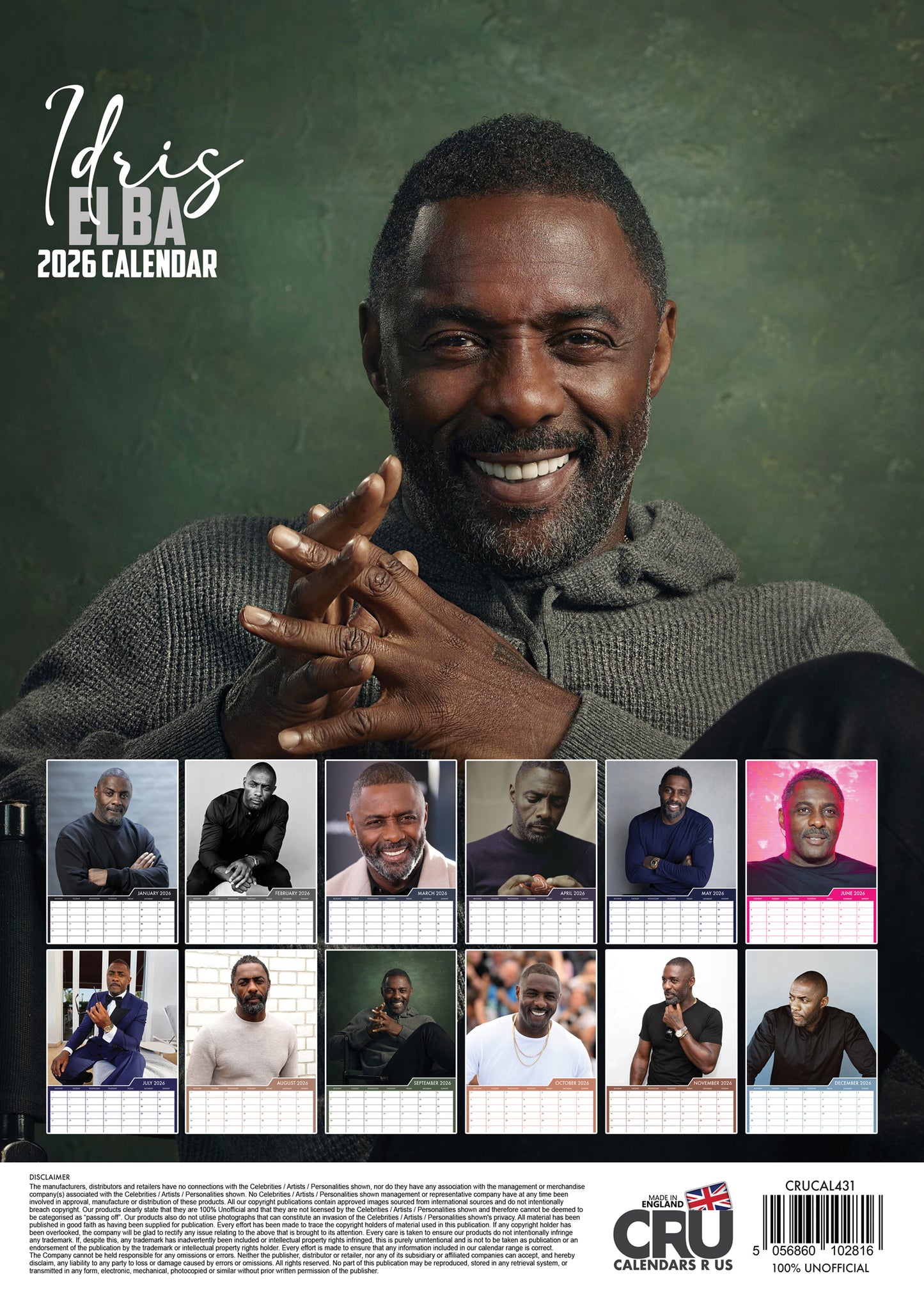 Idris Elba - A3 Calendar 2026