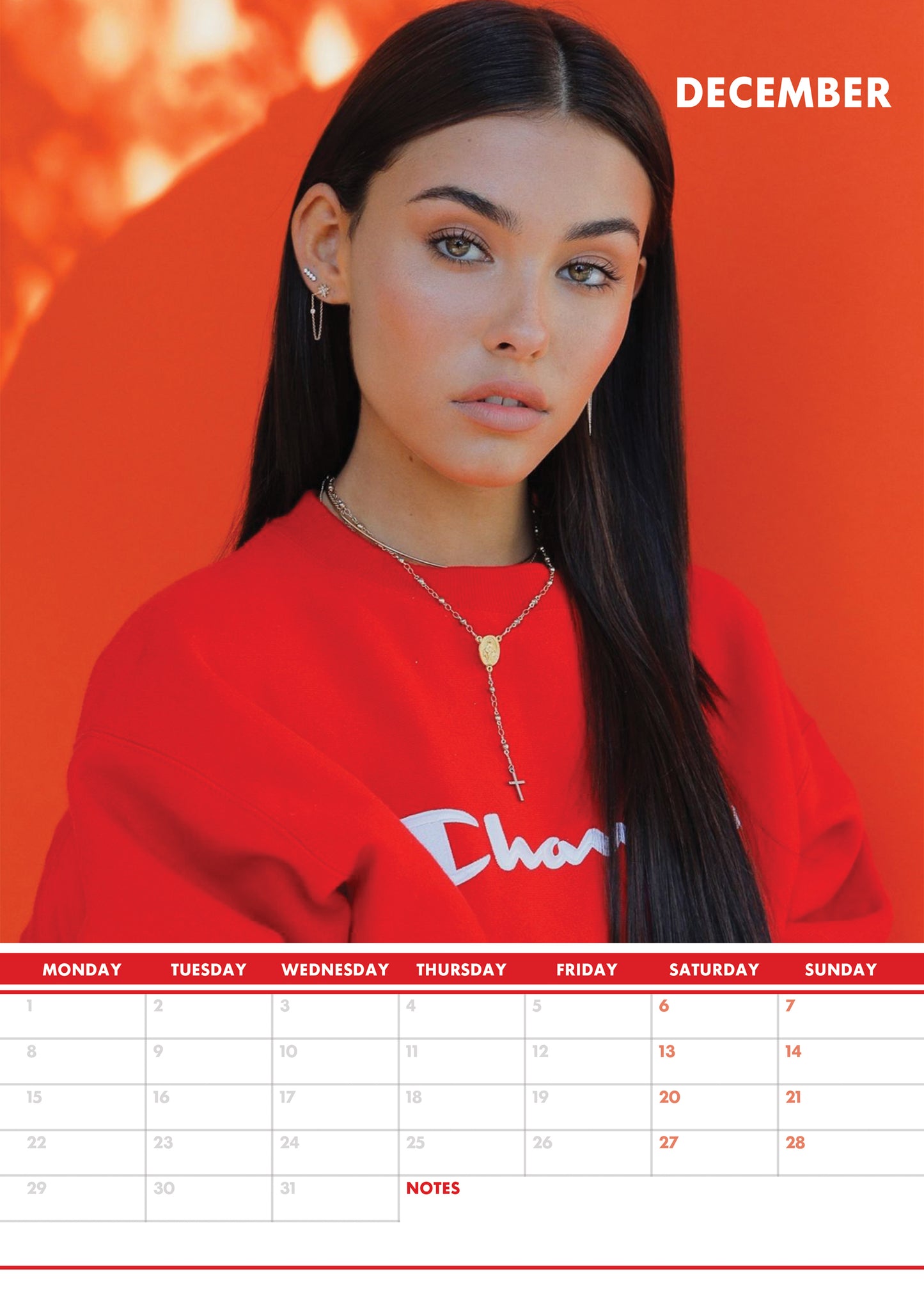 Madison Beer Calendar & Postcards 2025