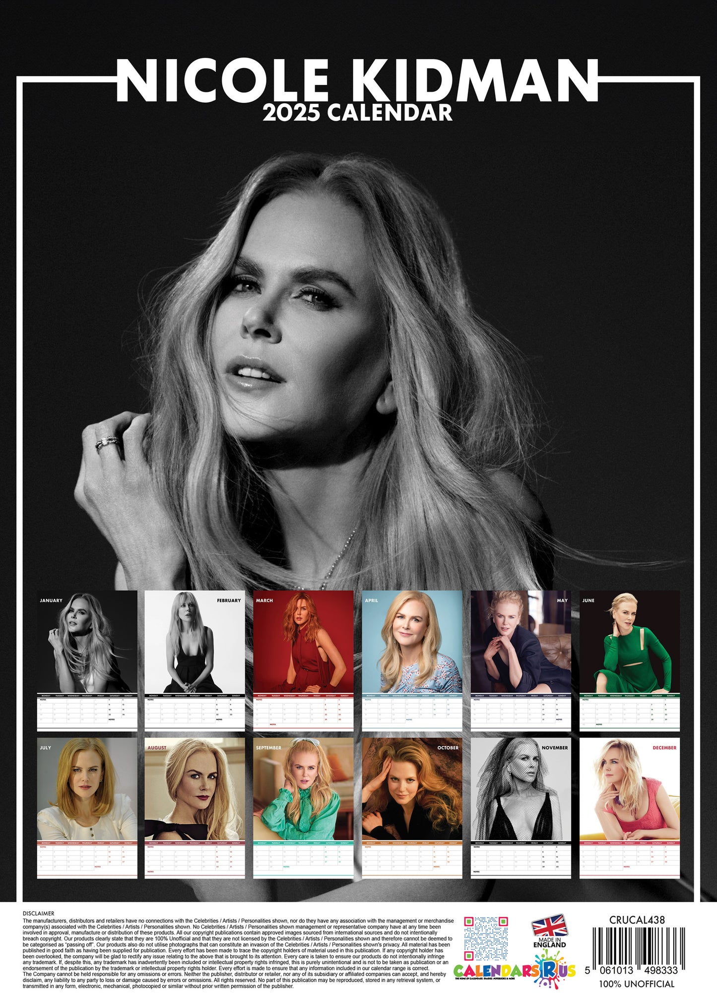 Nicole Kidman Calendar & Postcards 2025