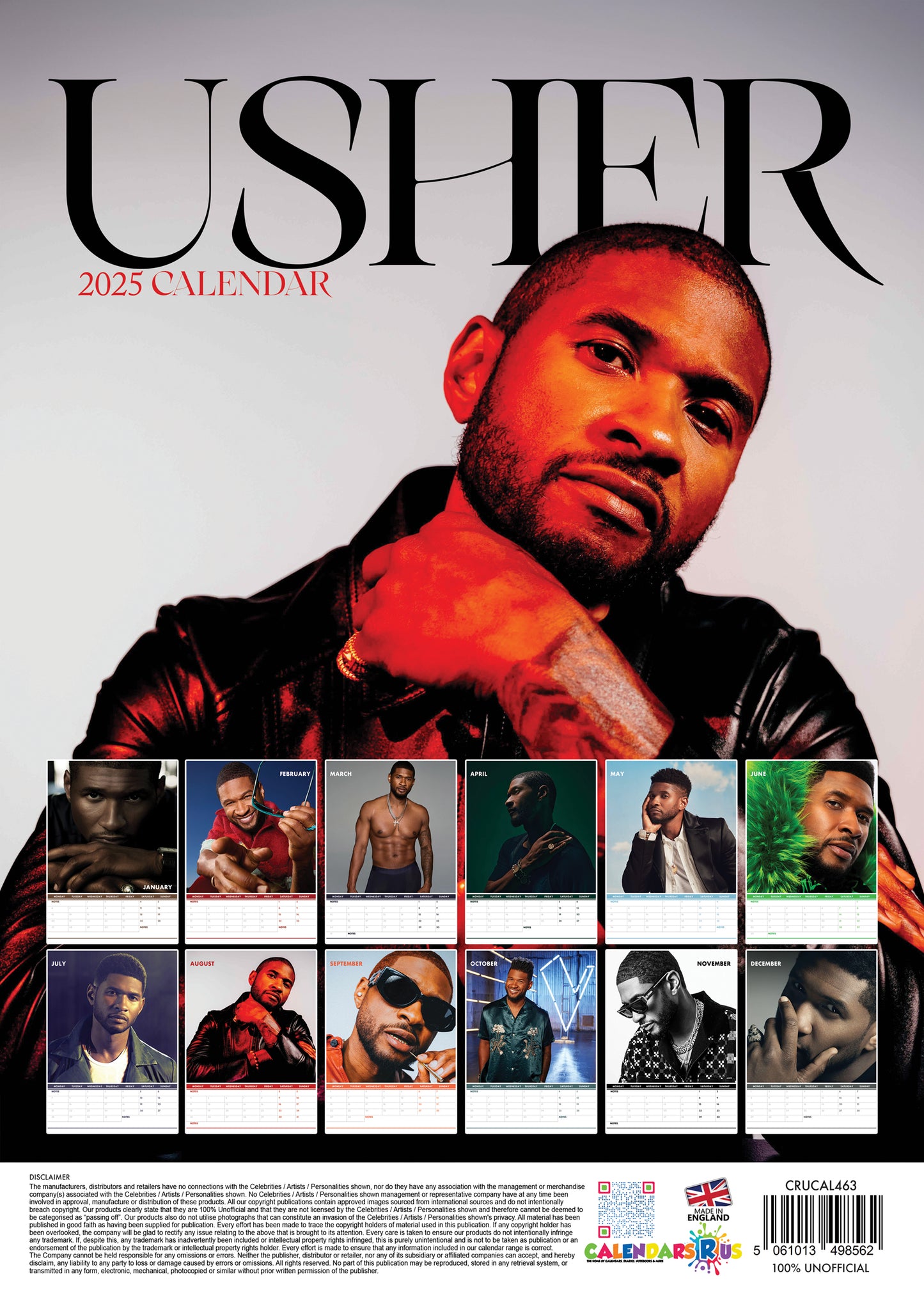 Usher Calendar & Postcards 2025