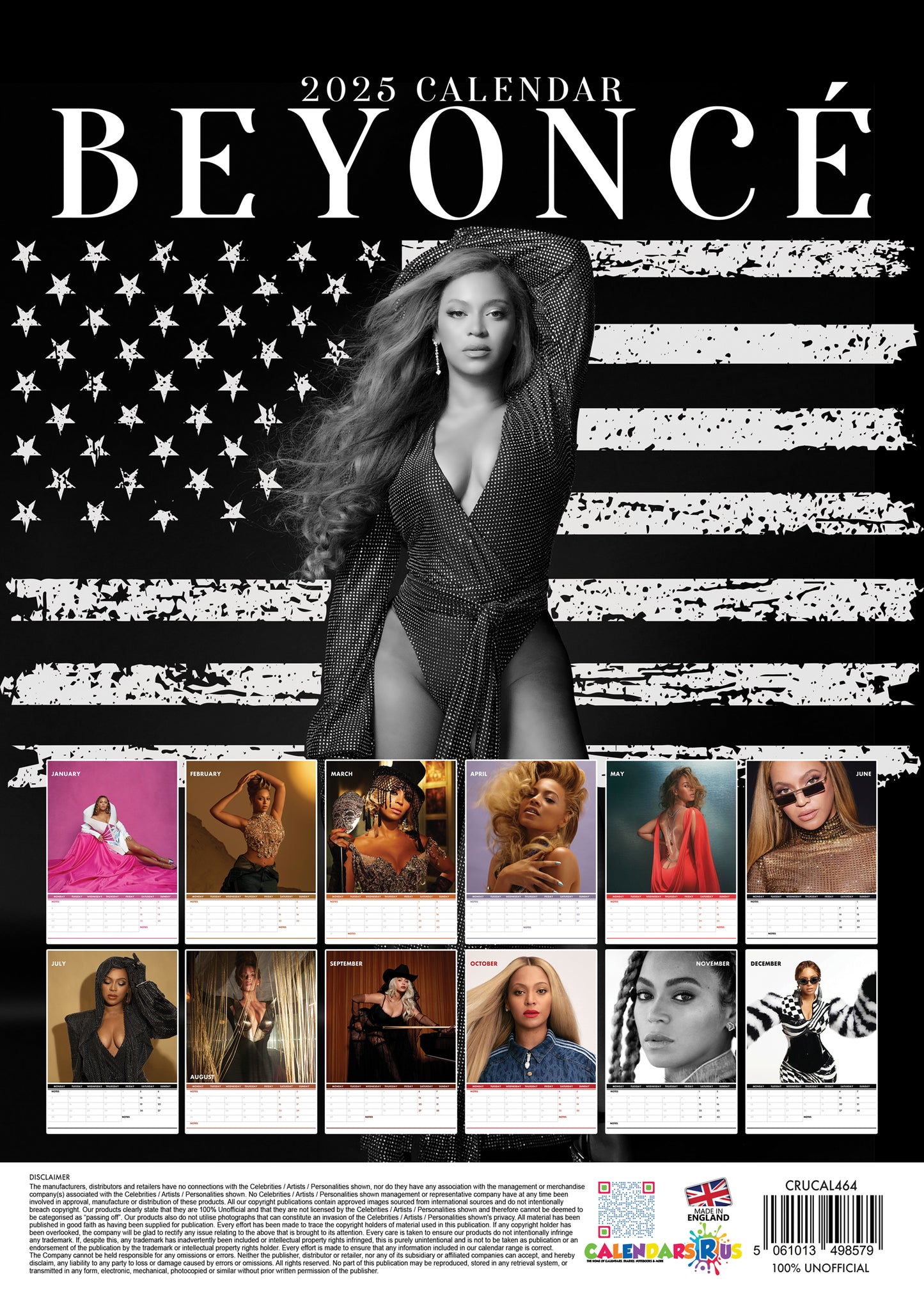 Beyoncé Calendar & Postcards 2025