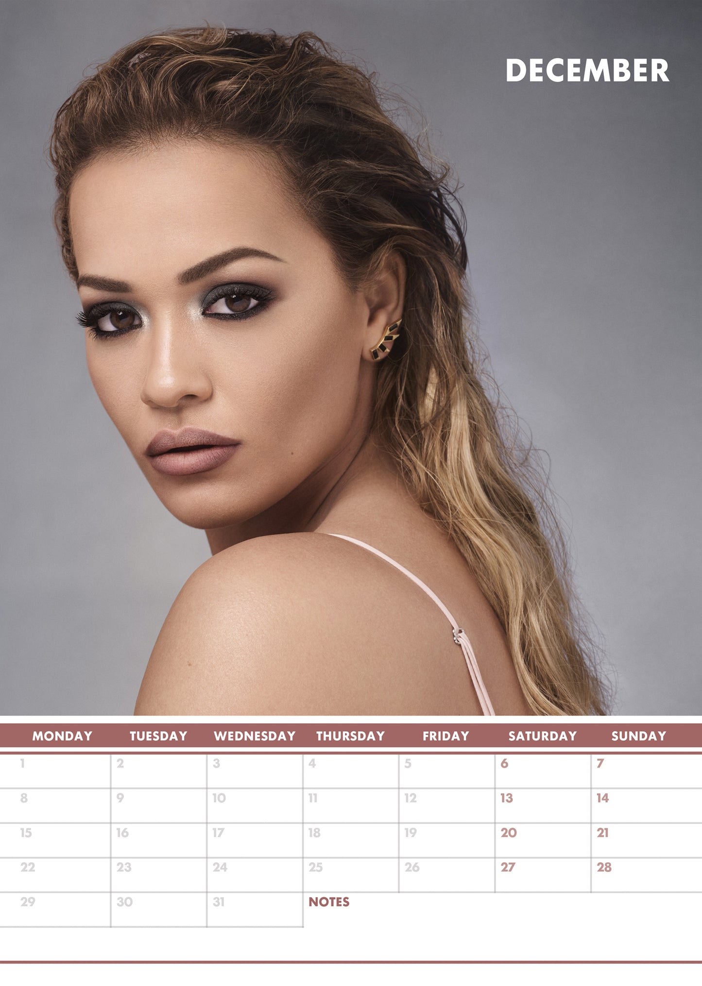 Rita Ora Calendar & Postcards 2025