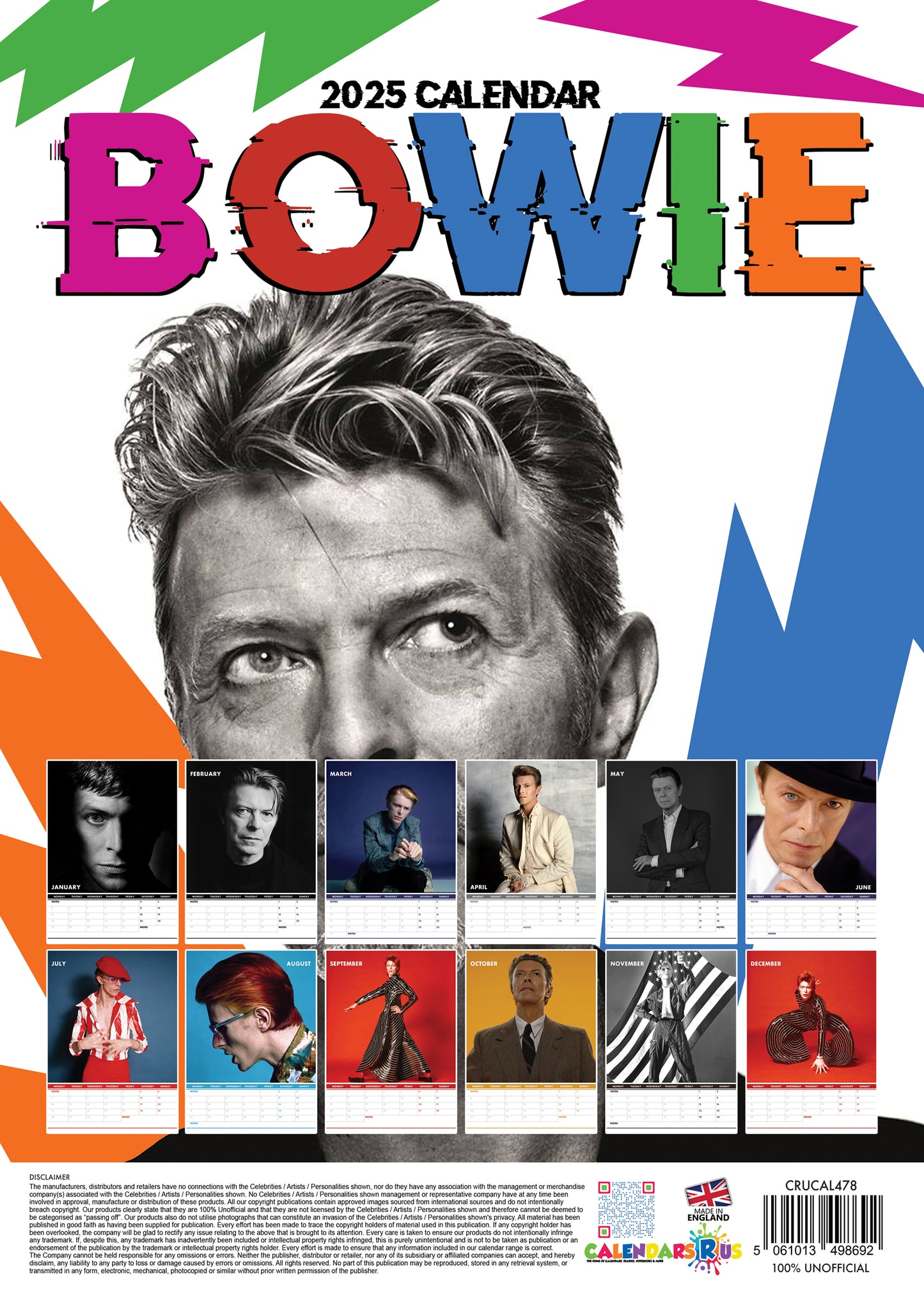David Bowie Calendar 2024 CalendarsRus