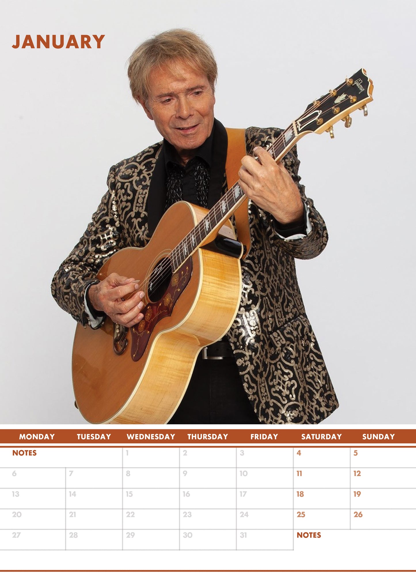 Cliff Richard Calendar & Postcards 2025