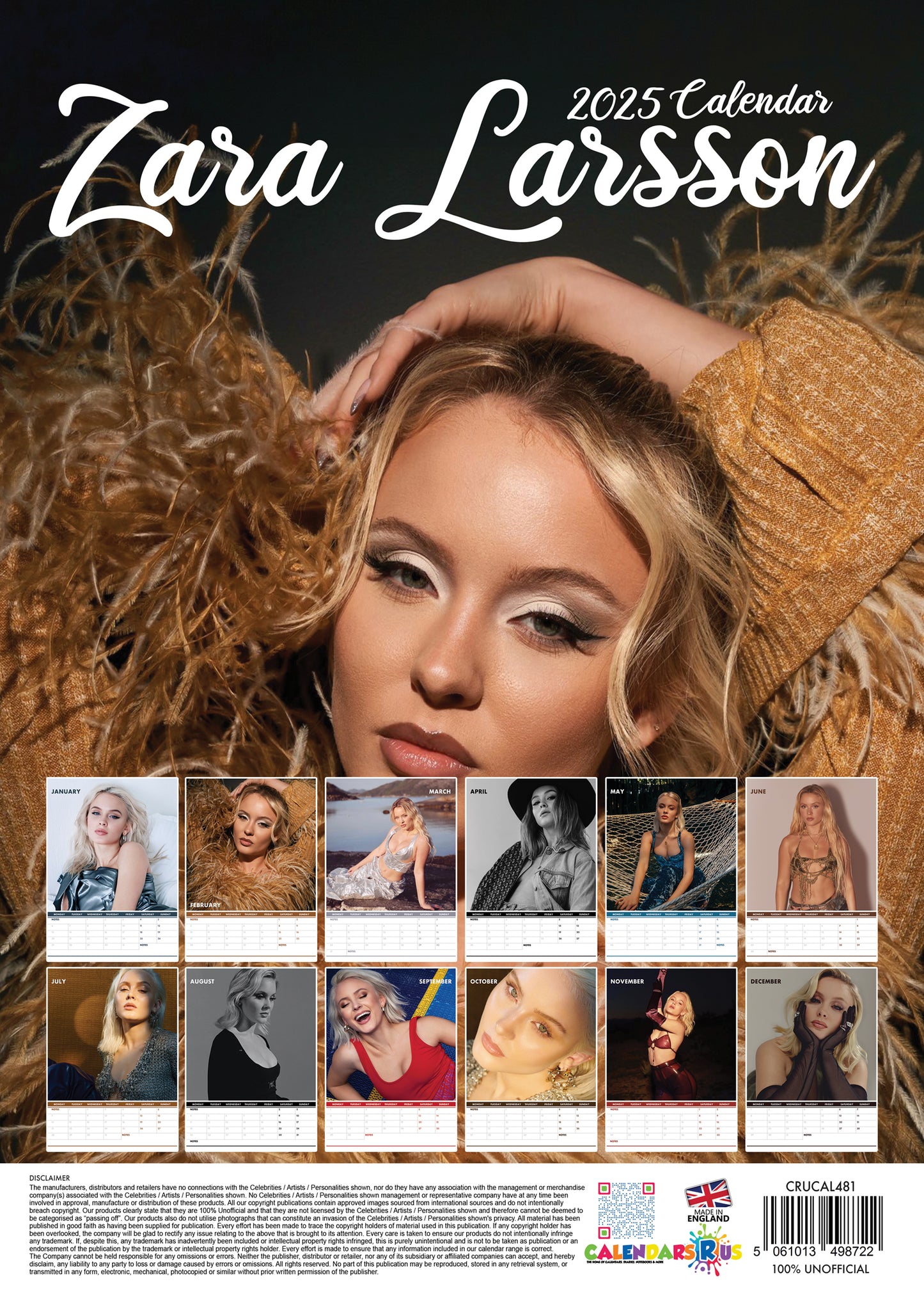 Zara Larsson Calendar 2025