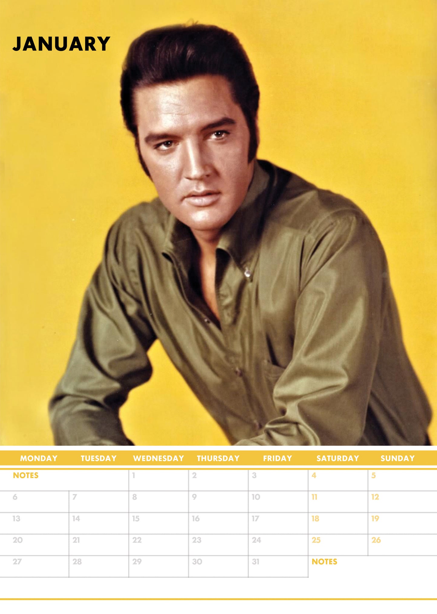 Elvis Calendar & Postcards 2025