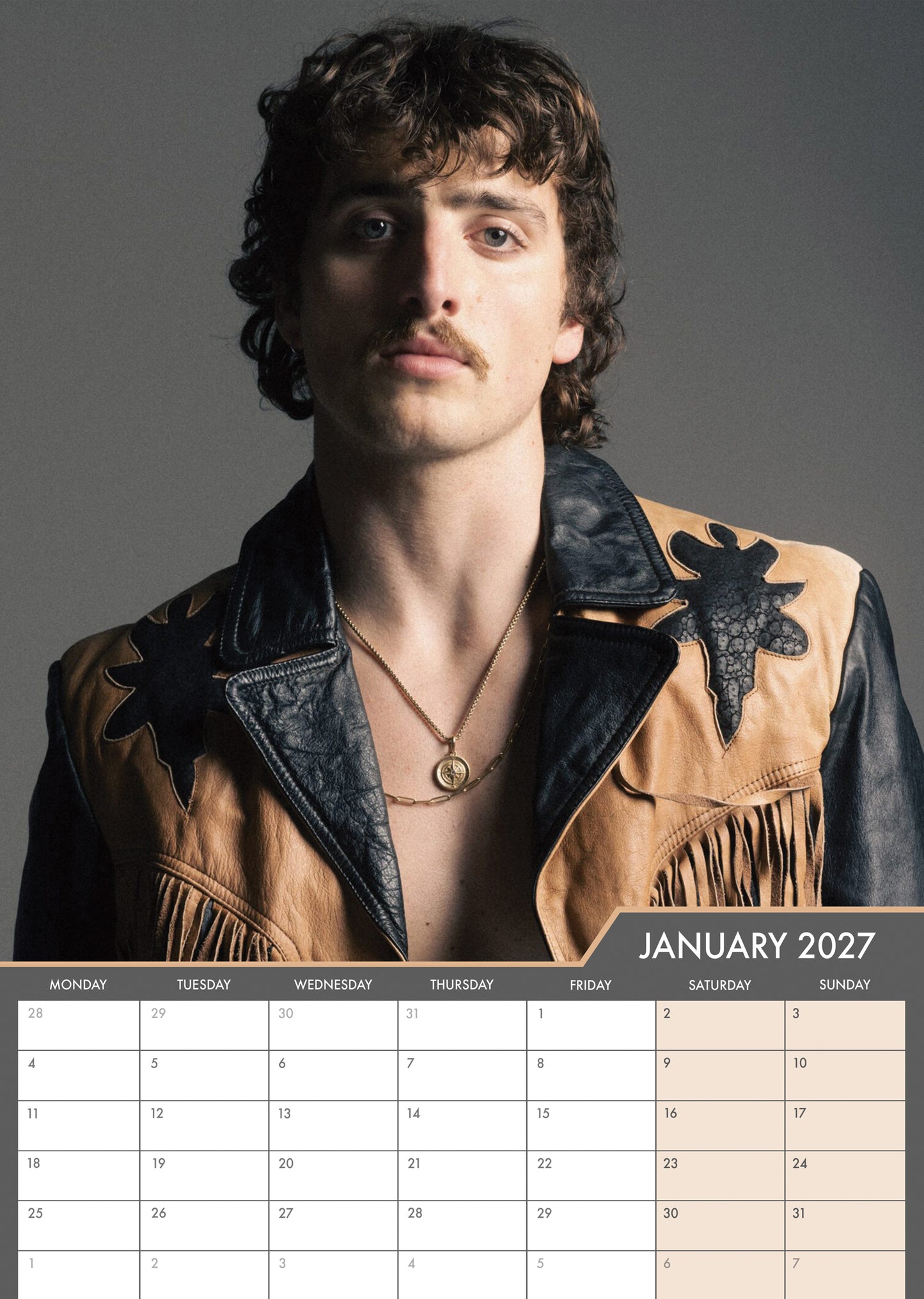 Benson Boone - A3 Calendar 2027