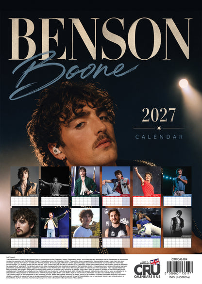 Benson Boone - A3 Calendar 2027