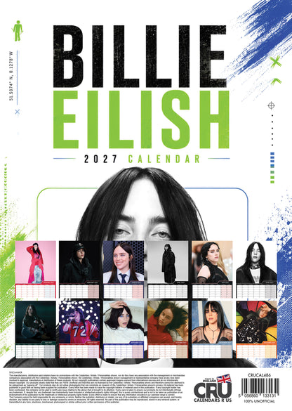 Billie Eilish - A3 Calendar 2027