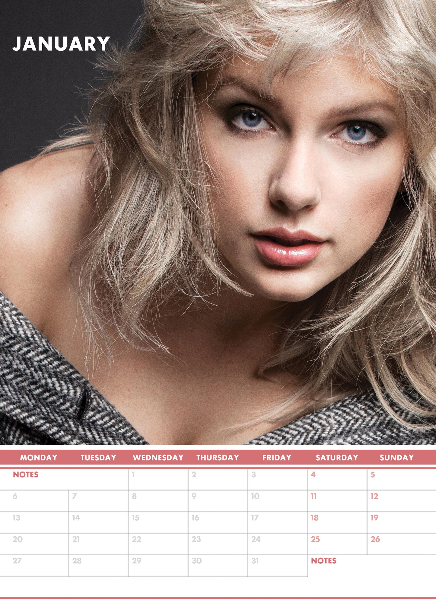 Taylor Swift Calendar & Postcards 2025