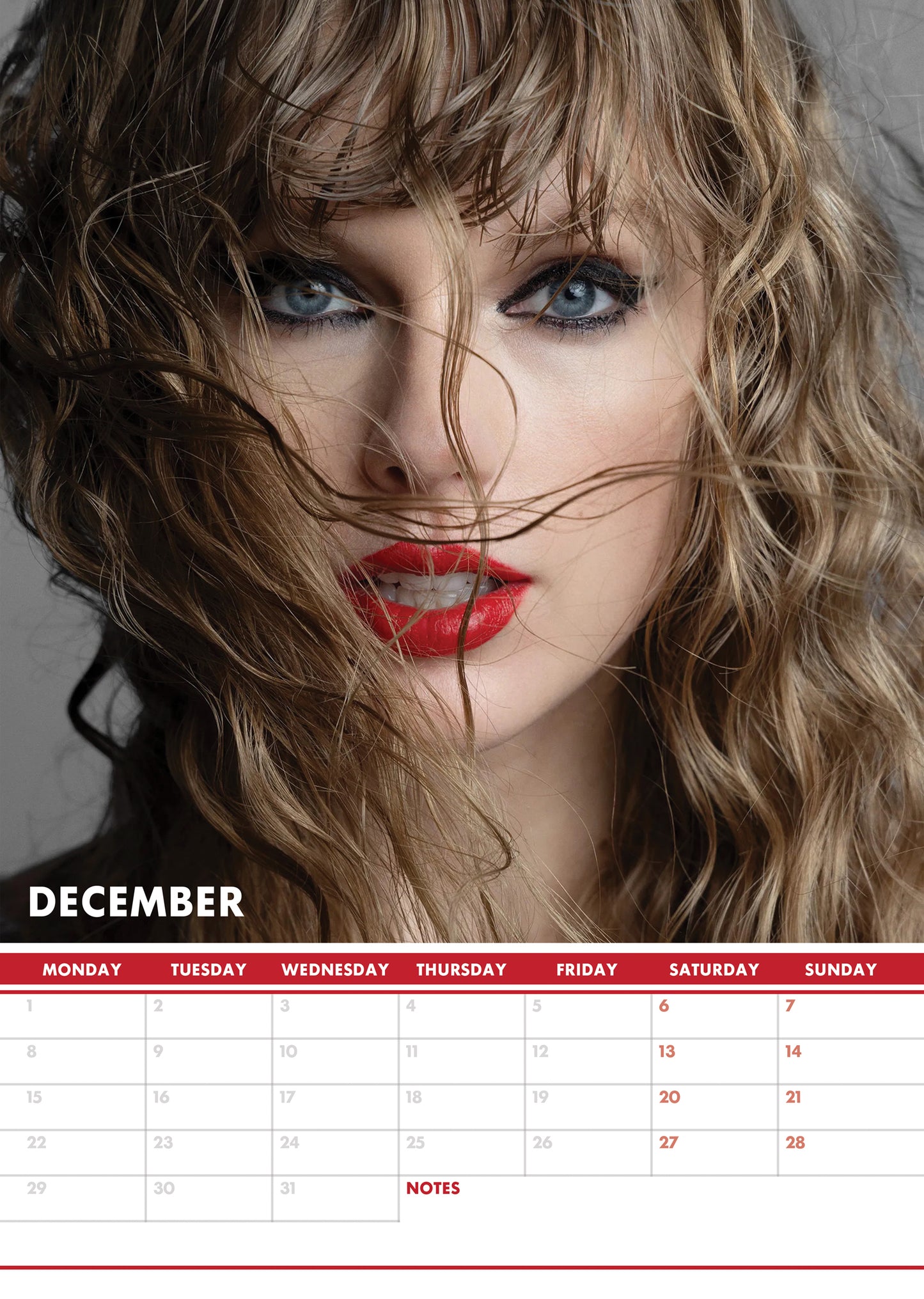 Taylor Swift Calendar & Postcards 2025