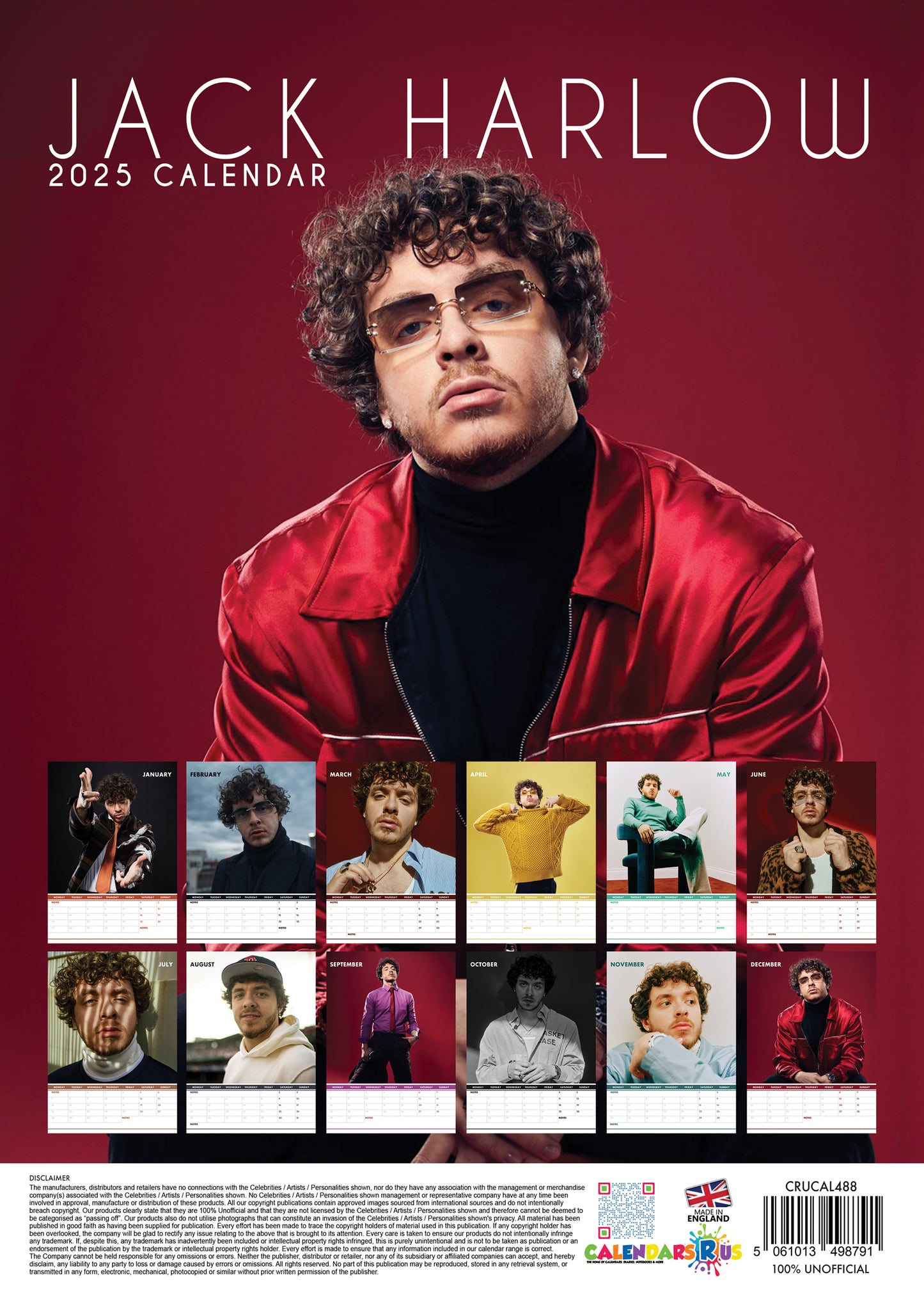 Jack Harlow Calendar & Postcards 2025