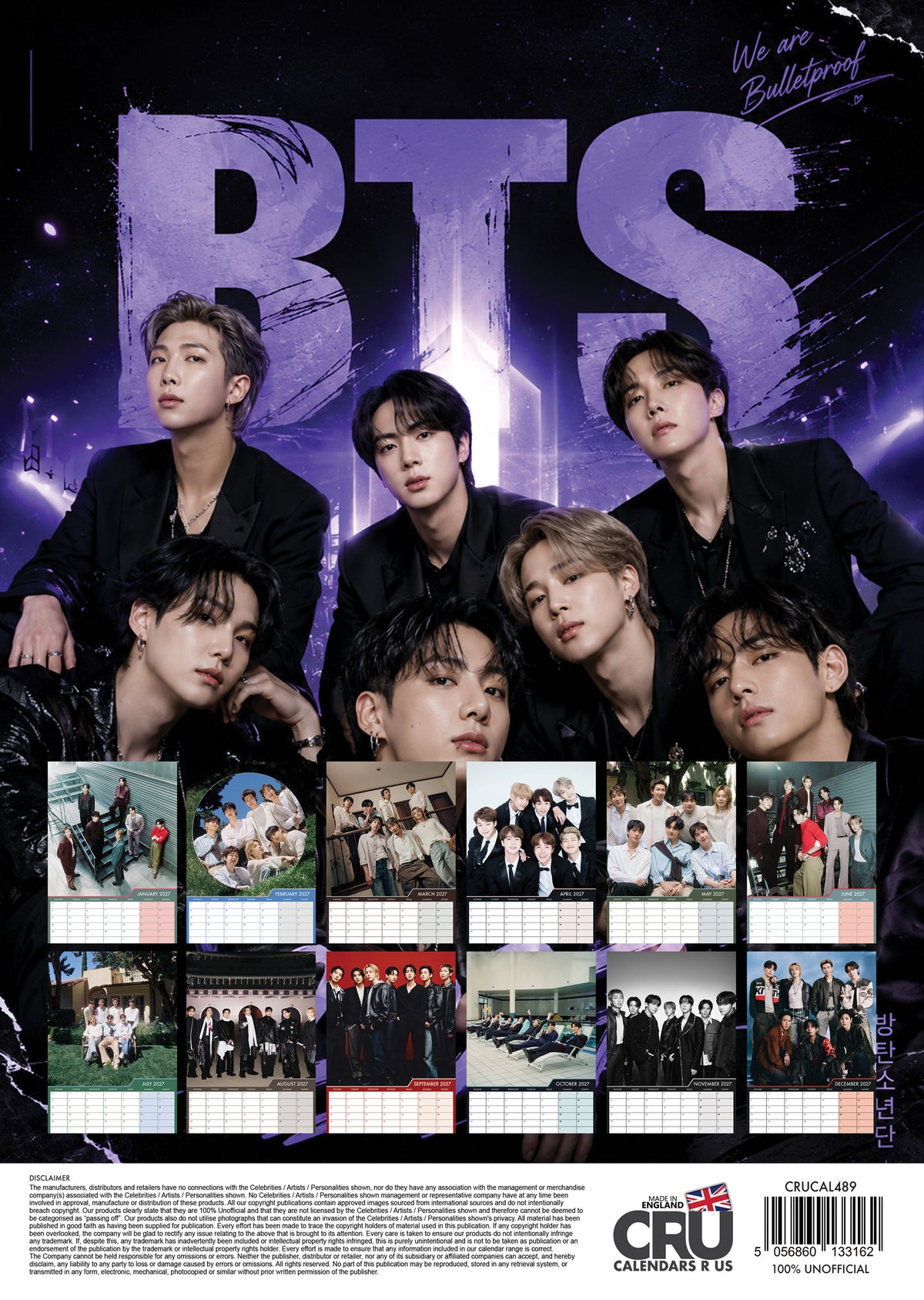 BTS - A3 Calendar 2027