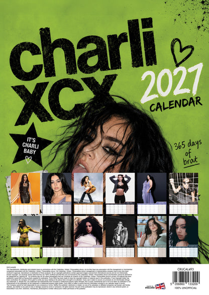 Charli XCX - A3 Calendar 2027