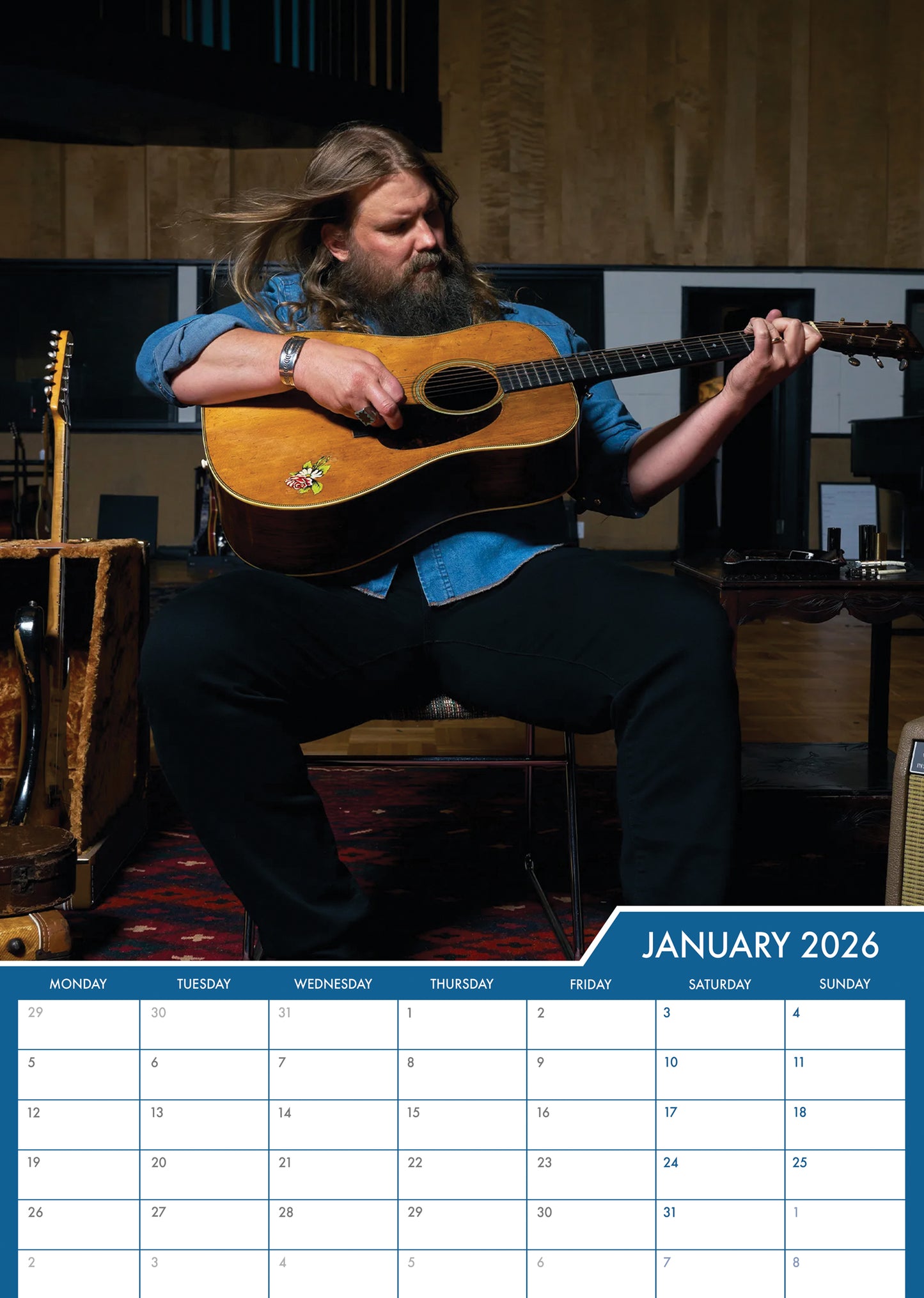 Chris Stapleton - A3 Calendar 2026