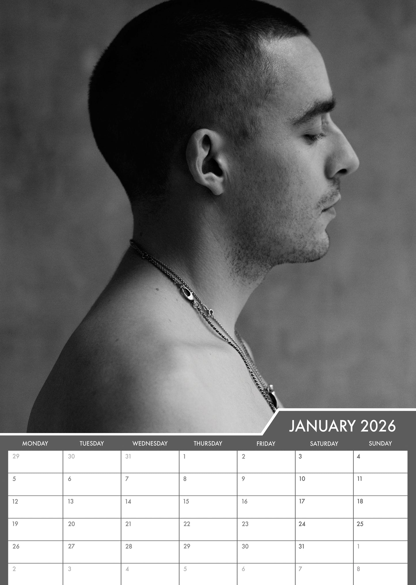 Dermot Kennedy - A3 Calendar 2026