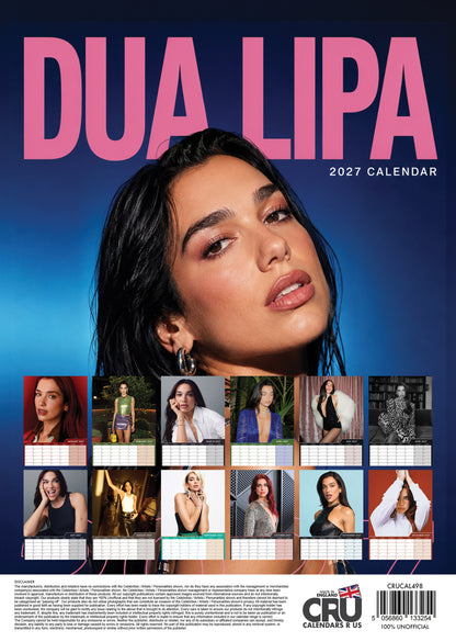 Dua Lipa - A3 Calendar 2027