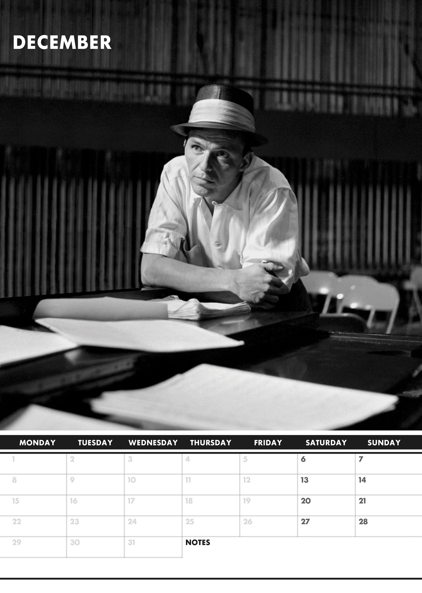 Frank Sinatra Calendar & Postcards 2025