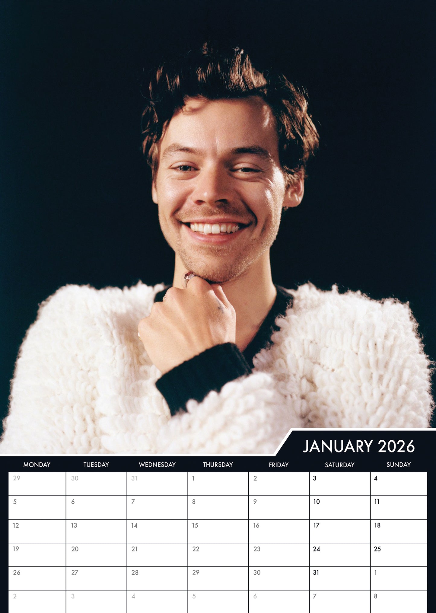 Harry Styles - A3 Calendar 2026