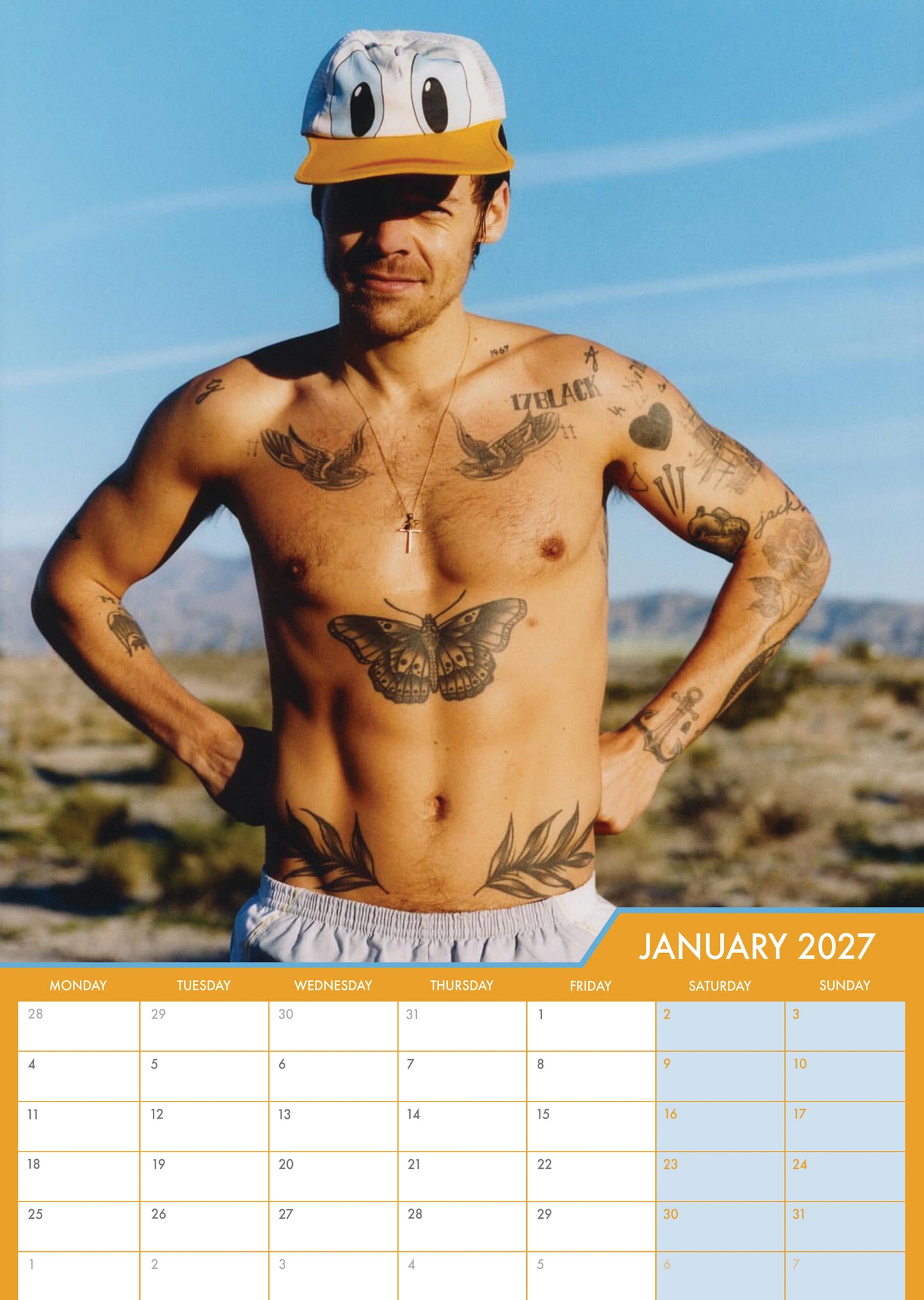 Harry Styles - A3 Calendar 2027