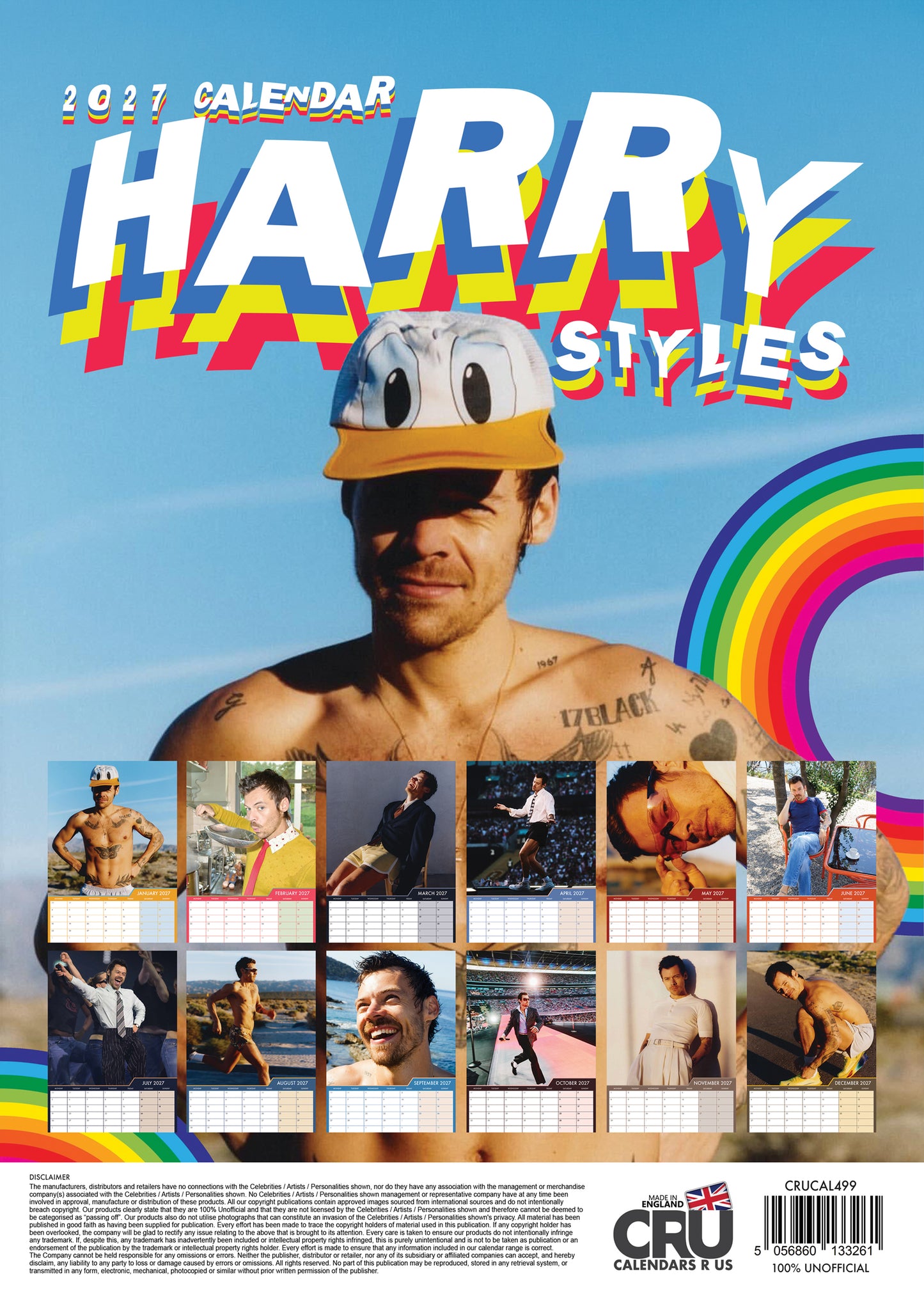 Harry Styles - A3 Calendar 2027