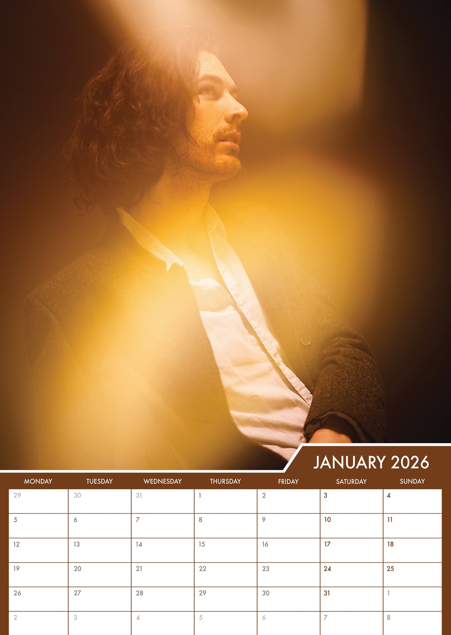 Hozier - A3 Calendar 2026