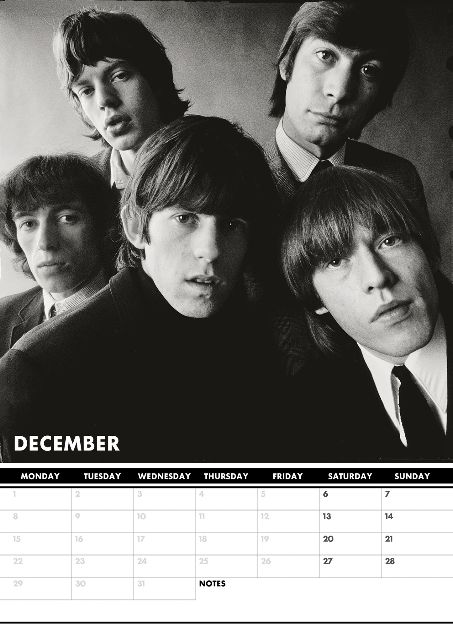 The Rolling Stones Calendar & Postcards 2025