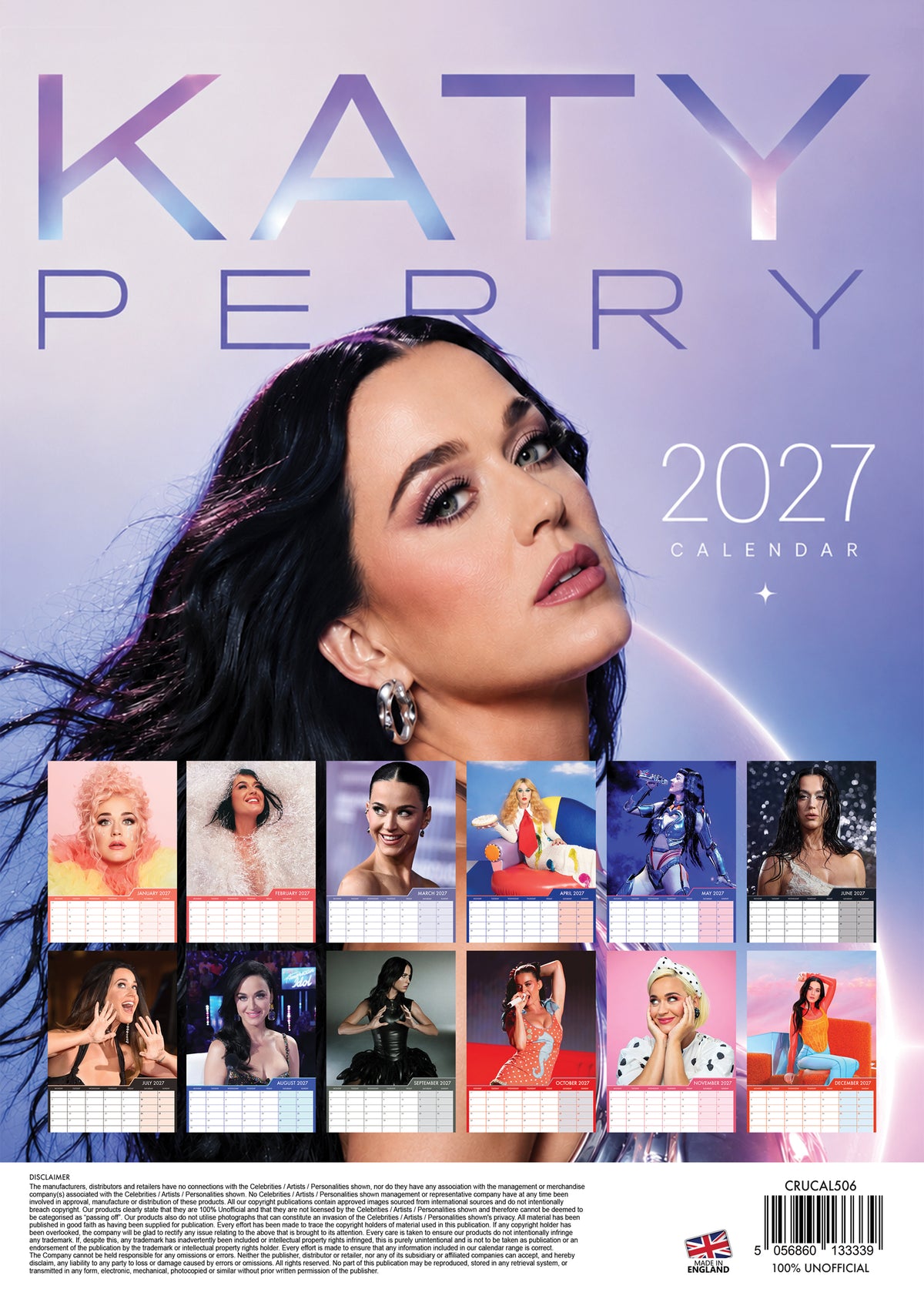 Katy Perry - A3 Calendar 2027
