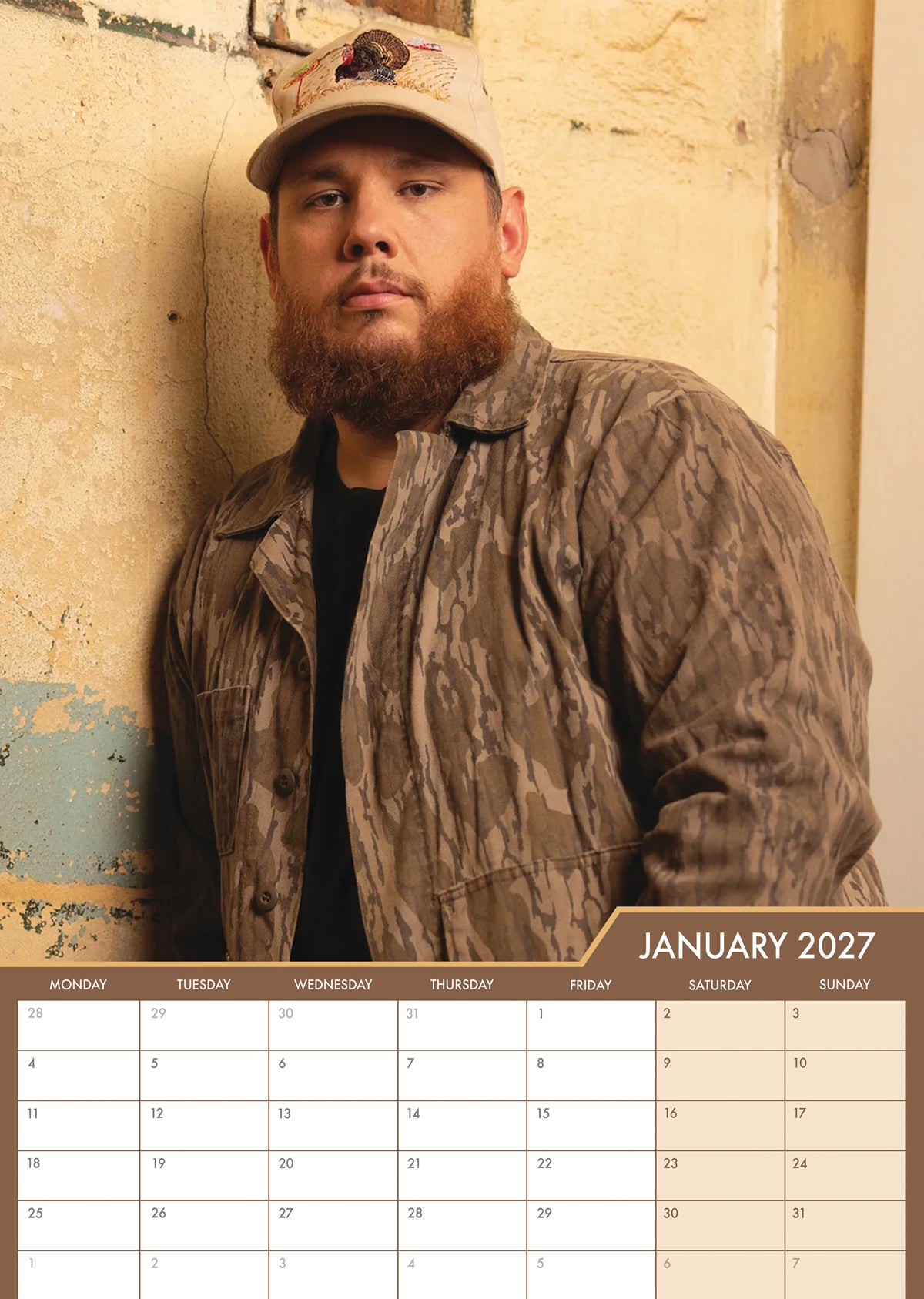 Luke Combs - A3 Calendar 2027