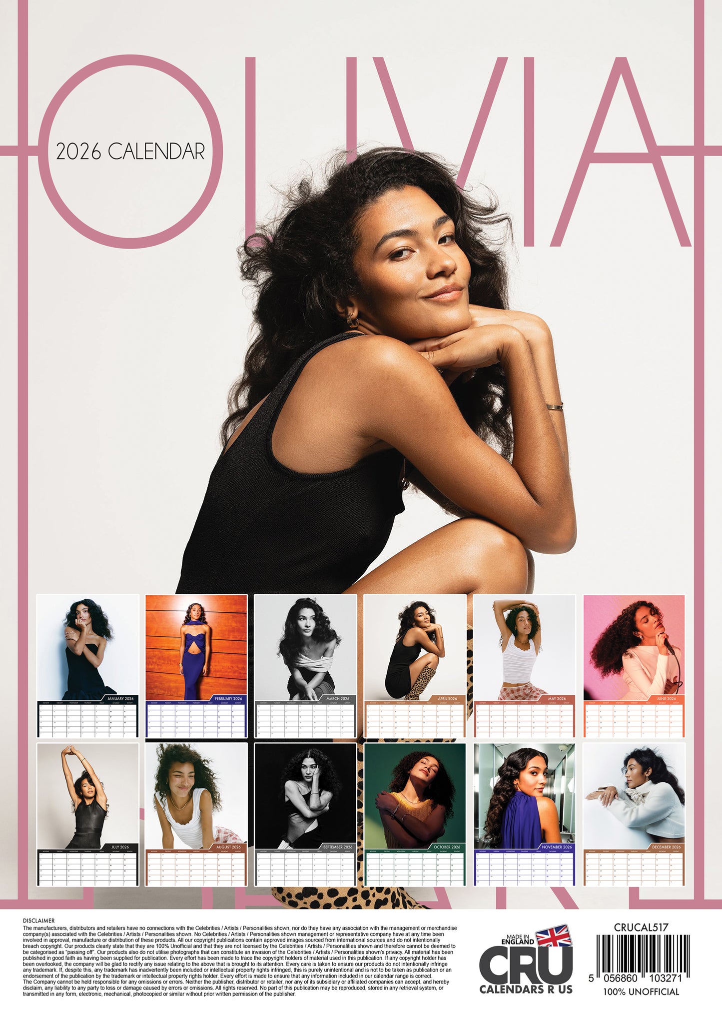 Olivia Dean - A3 Calendar 2026