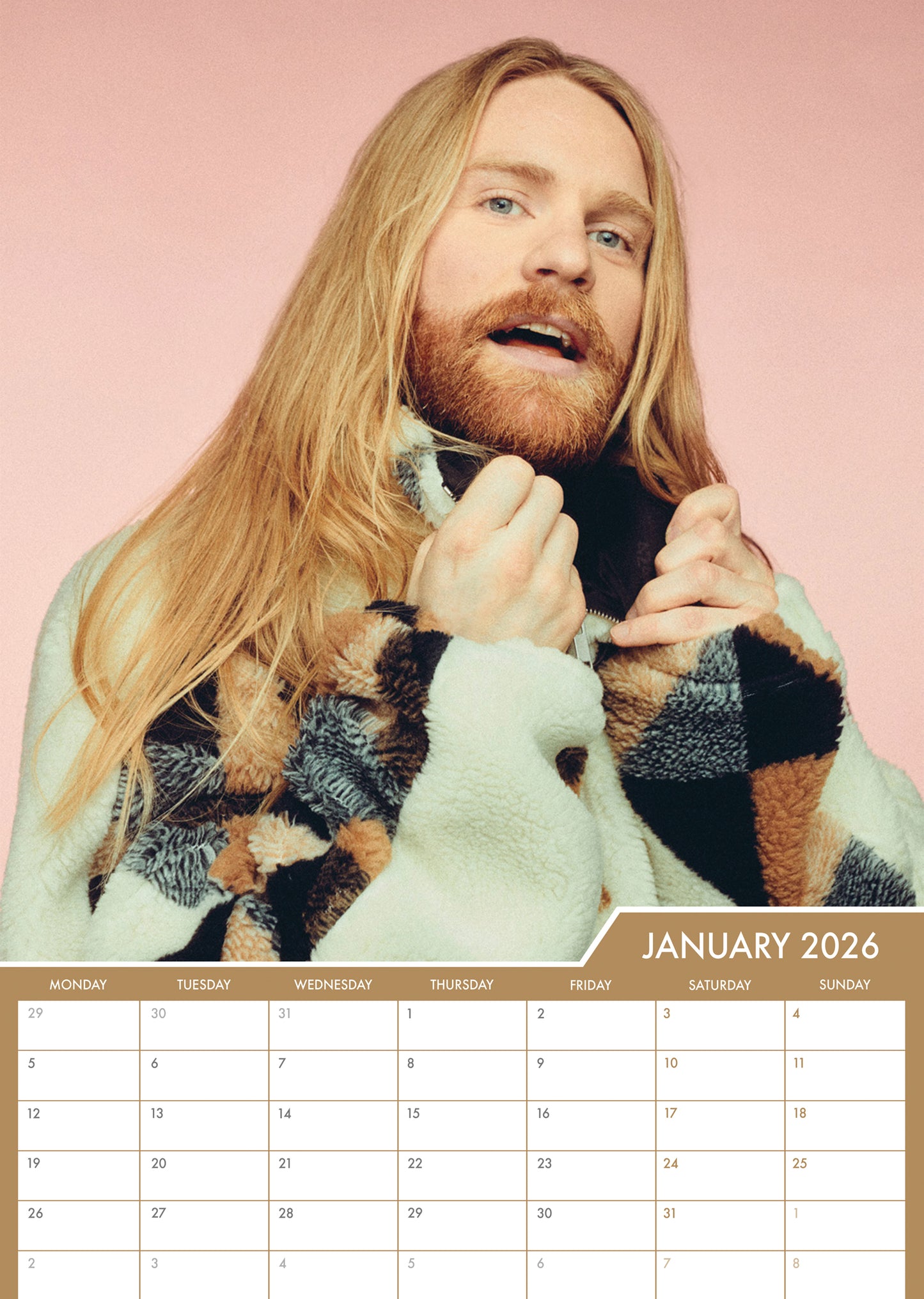 Sam Ryder - A3 Calendar 2026