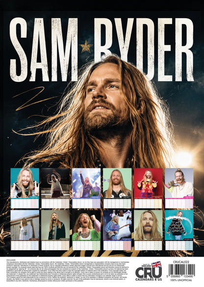 Sam Ryder - A3 Calendar 2027