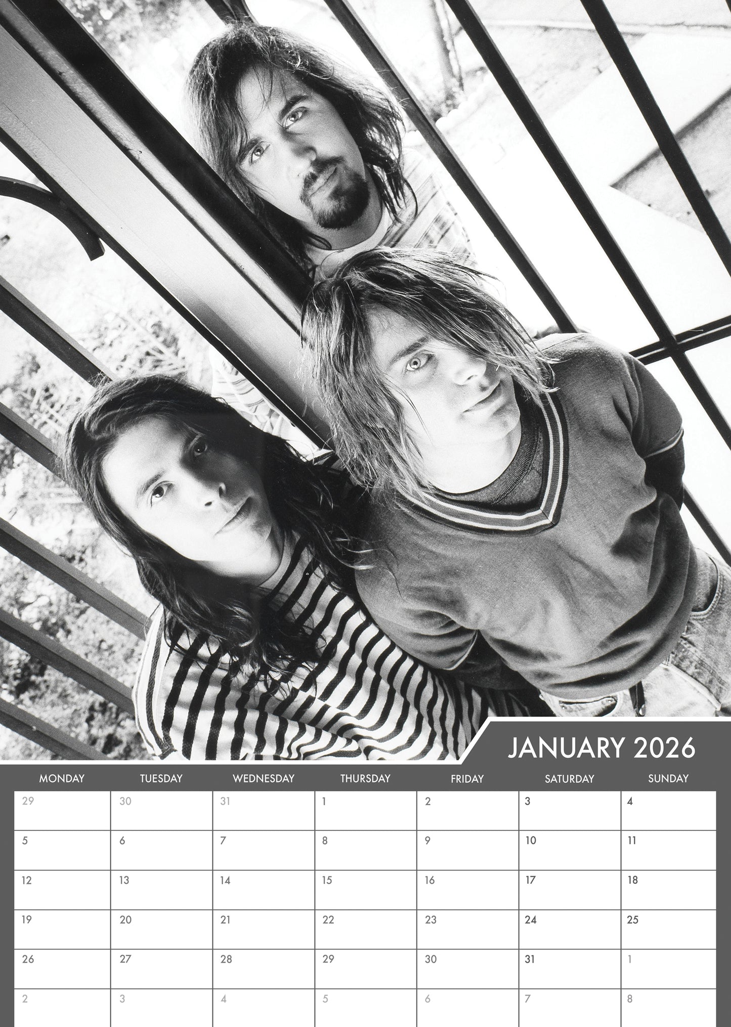 Nirvana - A3 Calendar 2026