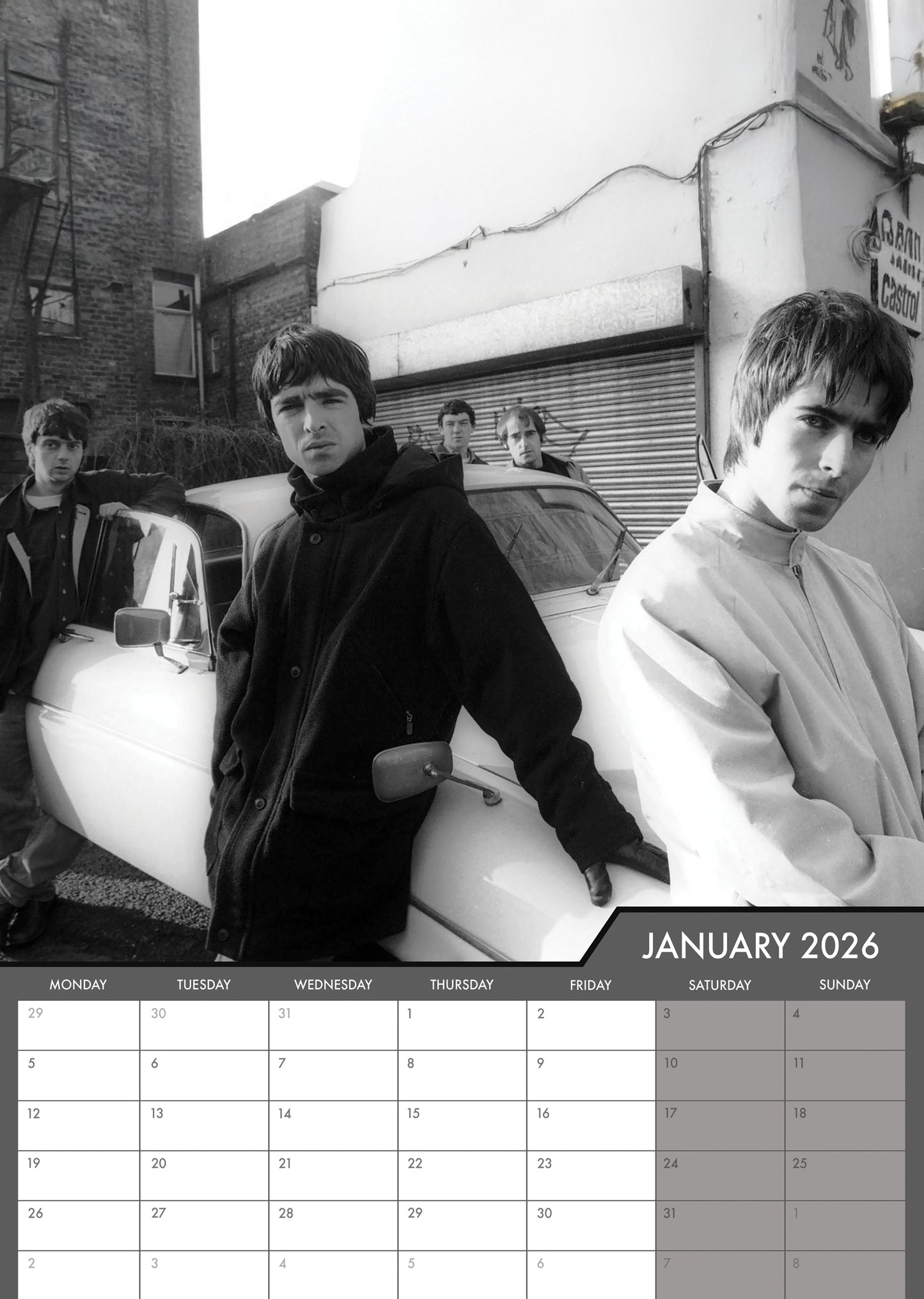 Oasis - A3 Calendar 2026