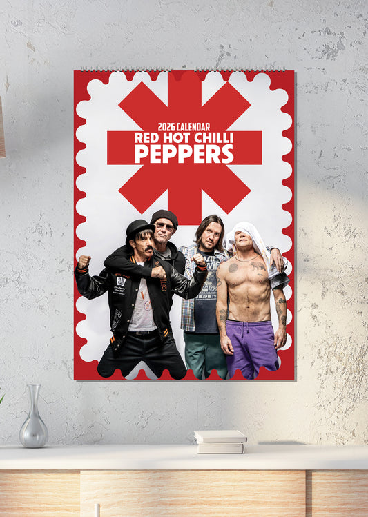 Red Hot Chilli Peppers - A3 Calendar 2026