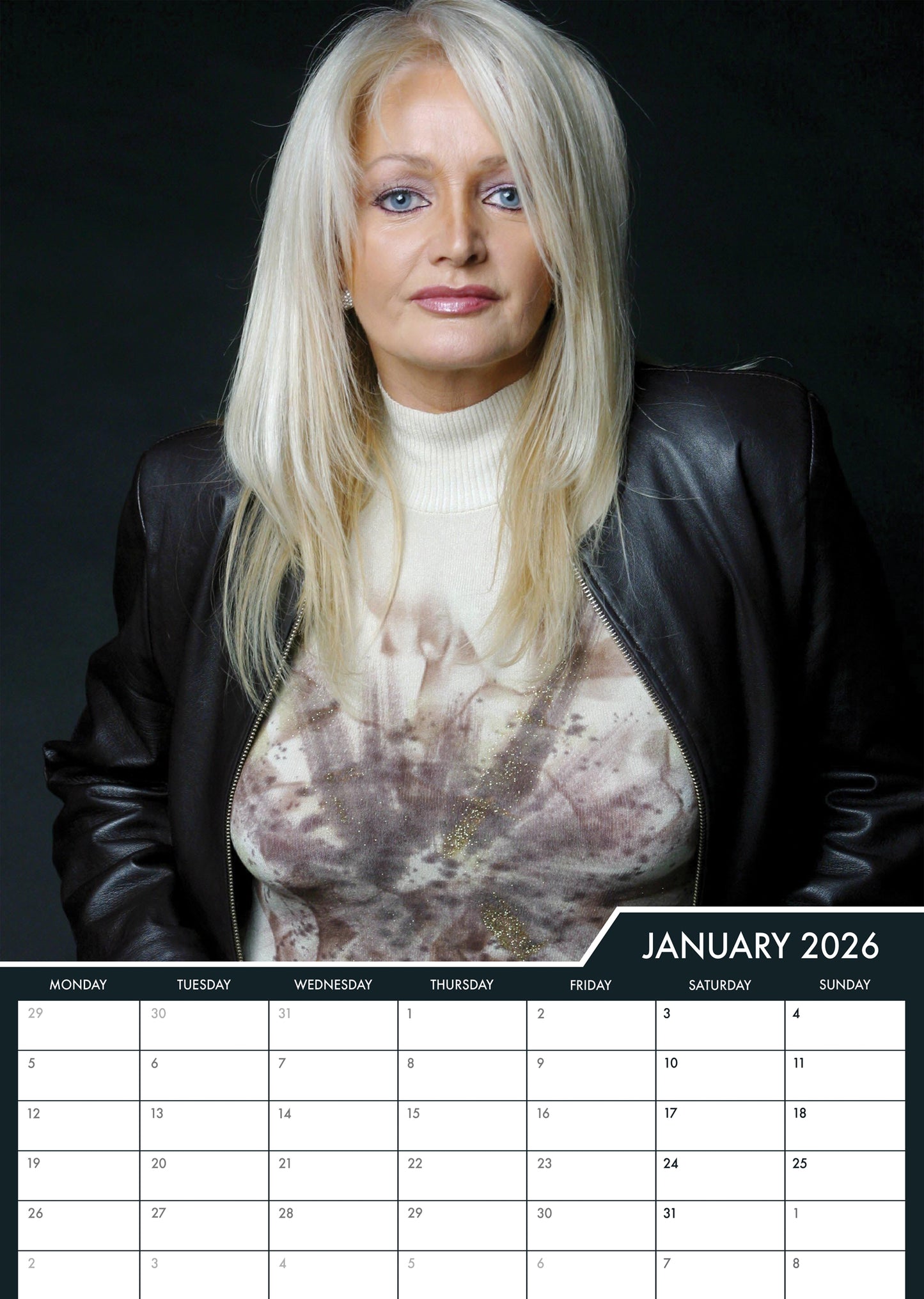 Bonnie Tyler - A3 Calendar 2026