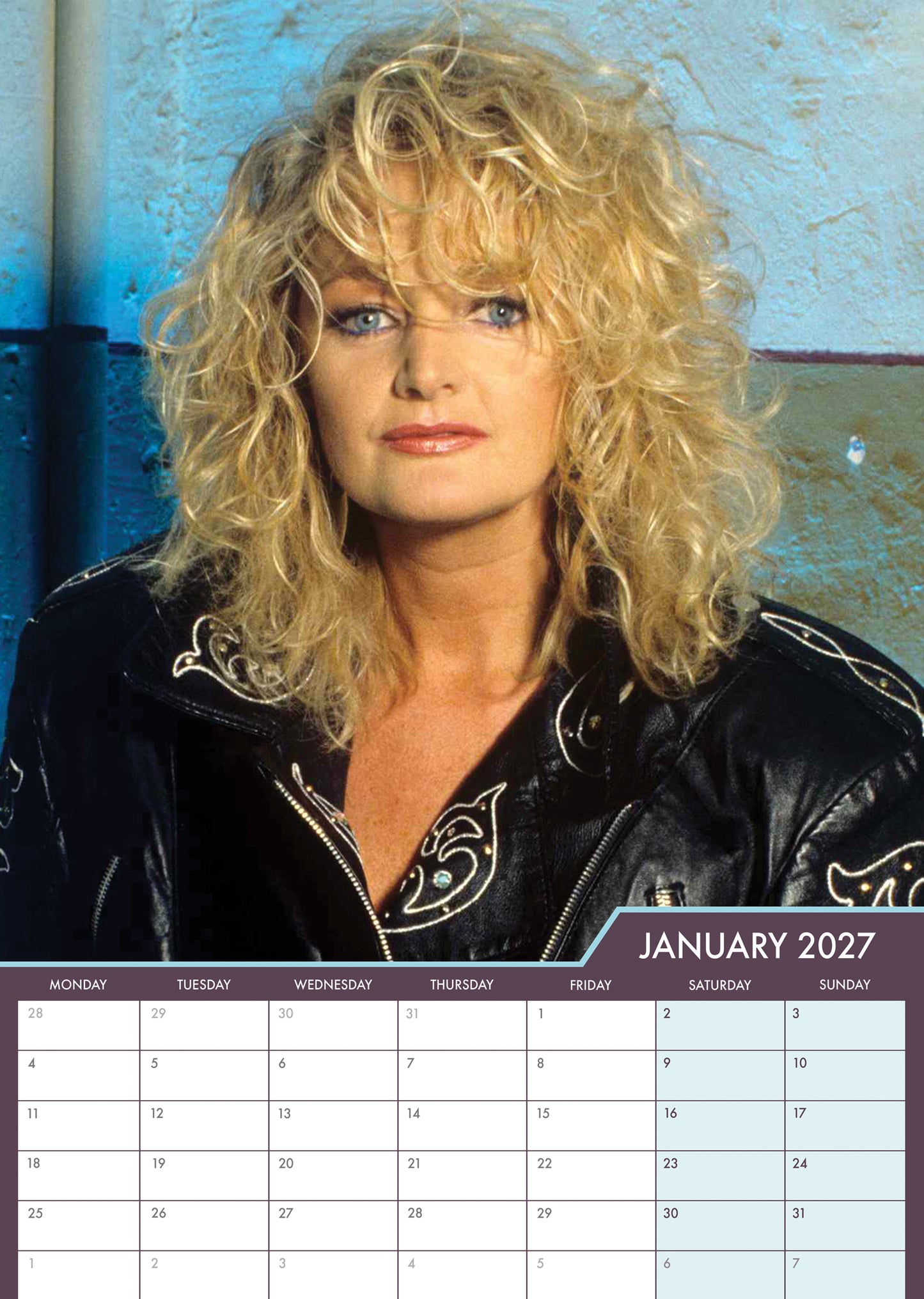 Bonnie Tyler - A3 Calendar 2027