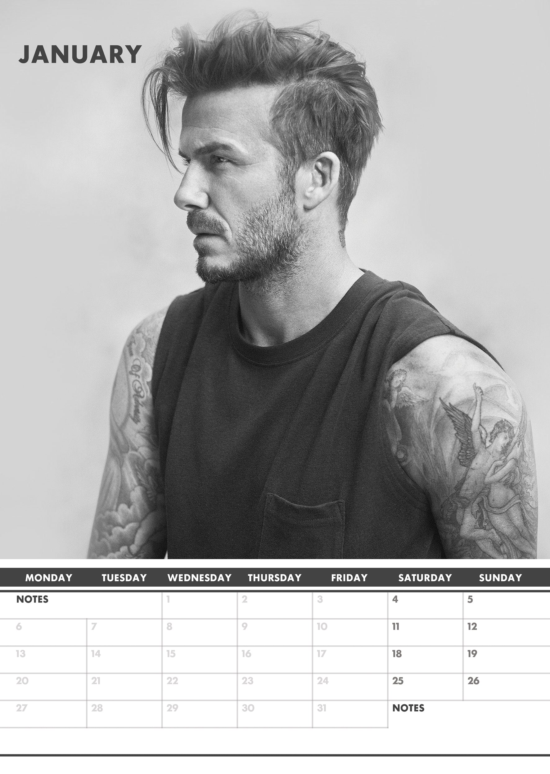 David Beckham Calendar 2024 – CalendarsRus