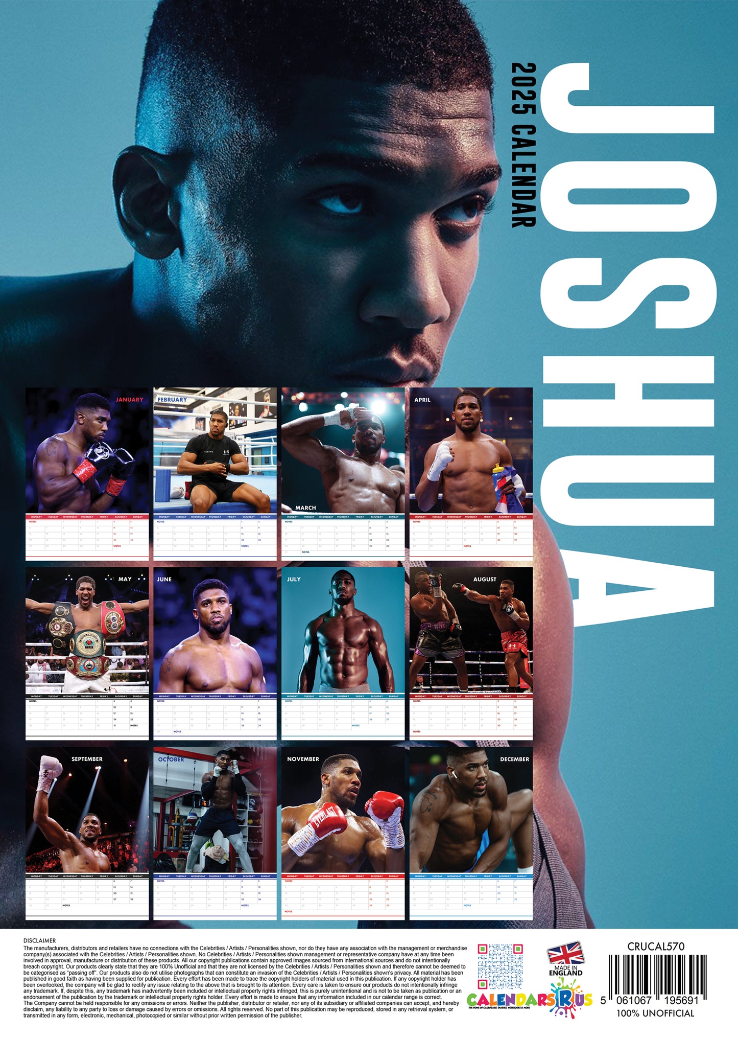 Anthony Joshua Calendar 2025