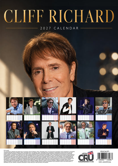Cliff Richard - A3 Calendar 2027