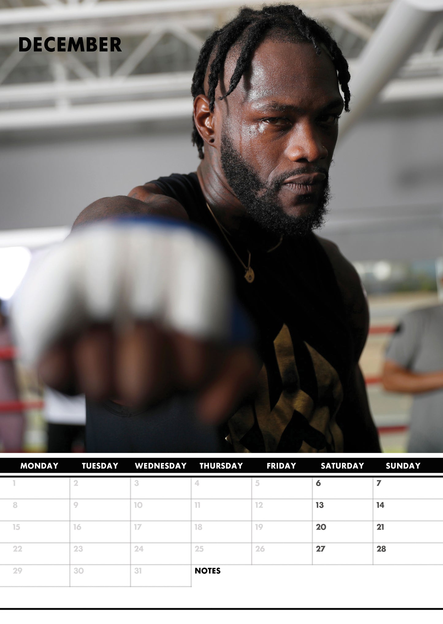 Deontay Wilder Calendar 2025