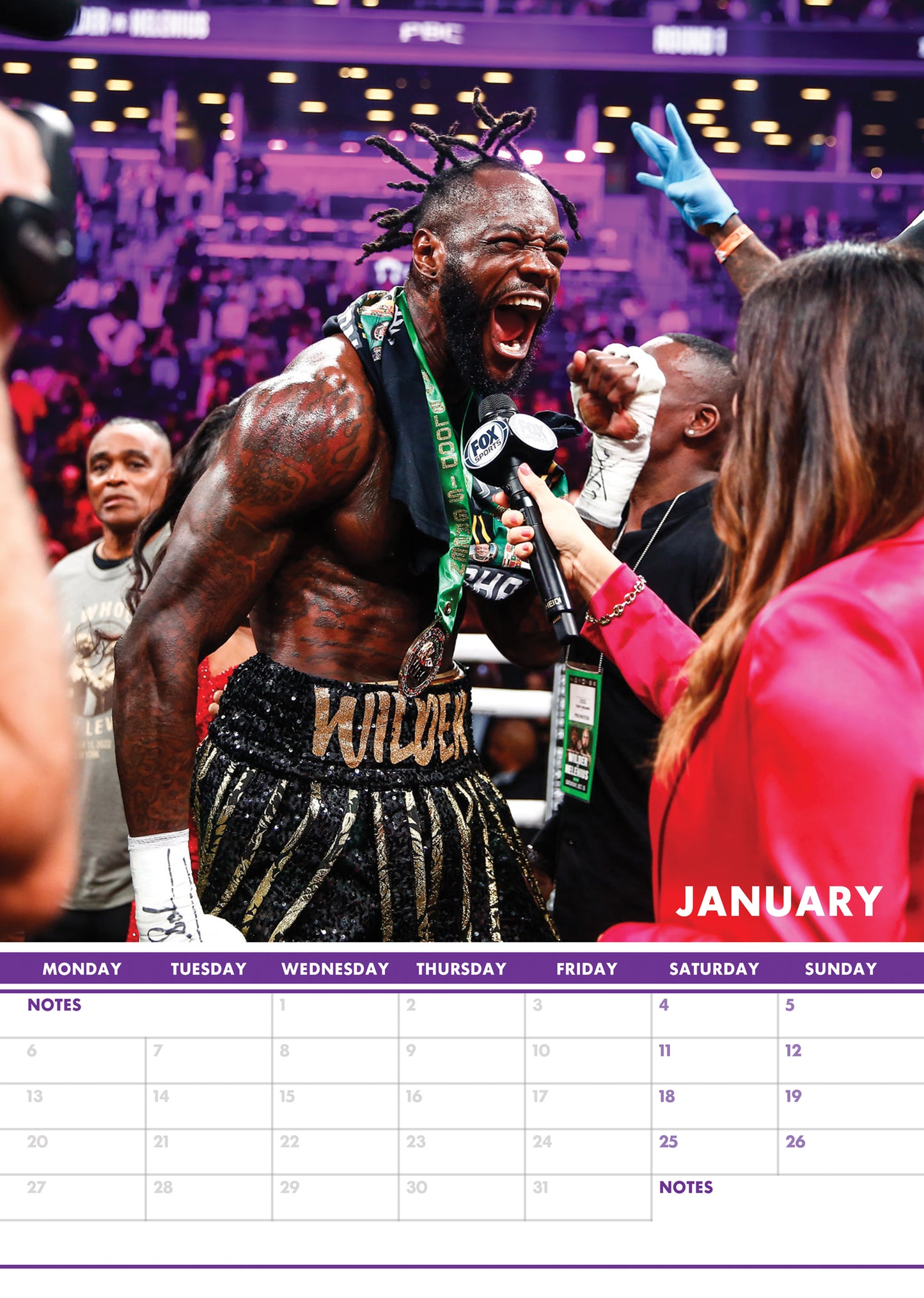 Deontay Wilder Calendar 2025