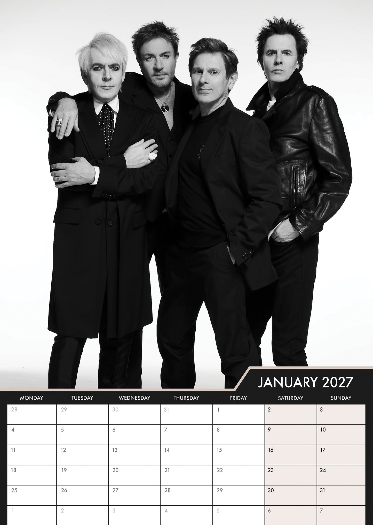Duran Duran - A3 Calendar 2027