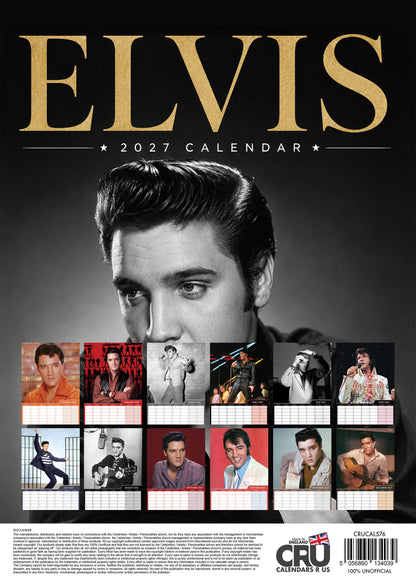 Elvis - A3 Calendar 2027